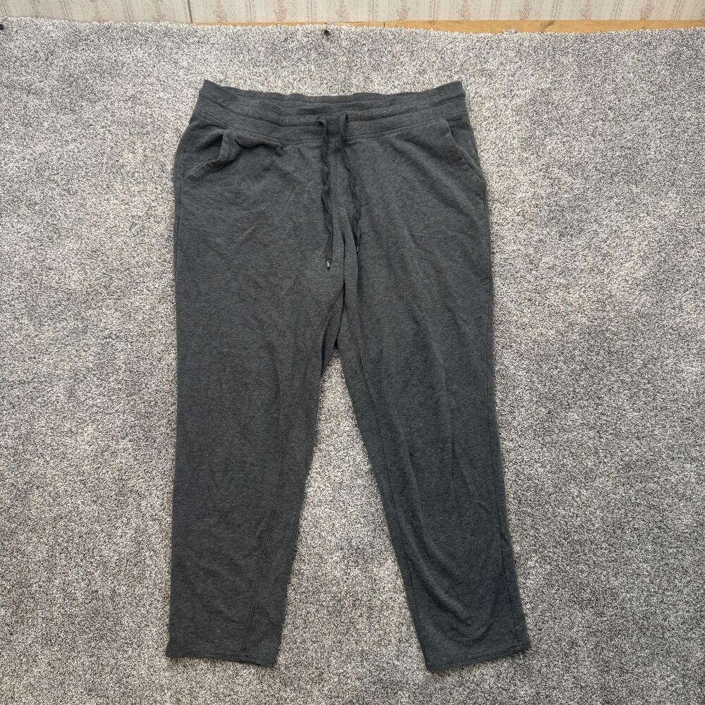 Champion Pants Mens Large Gray Jogger Lounge Drawstring Waist Pockets 28x24.5